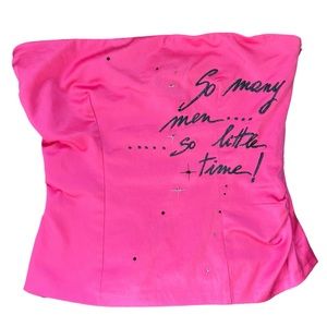 Miss Sixty "So many men.. So little time!" Tube Top